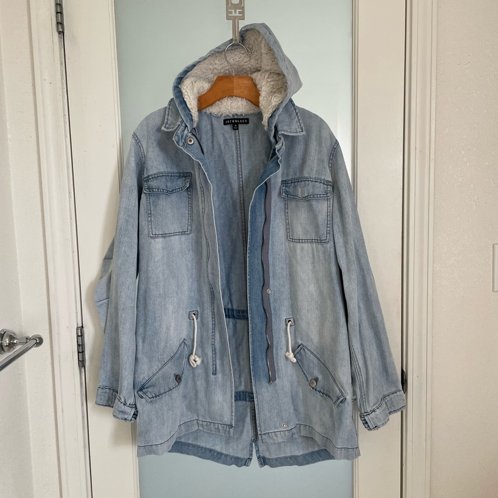 Denim oversized jacket for men or women in M